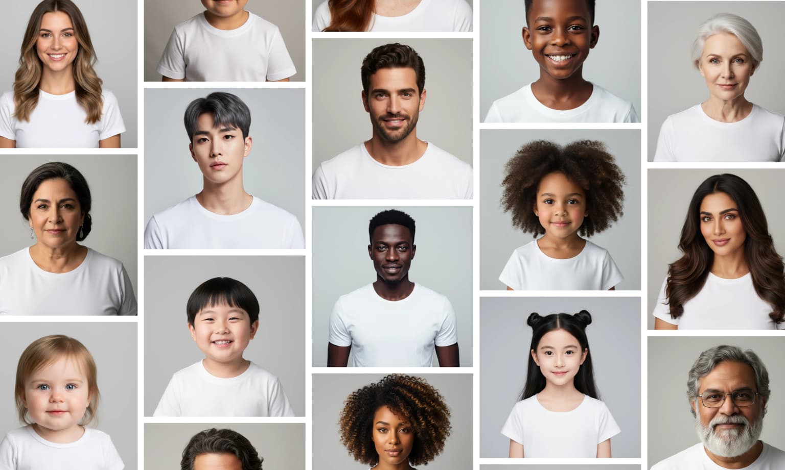 AI generated inclusive model lineup