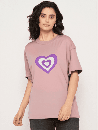 AI clothes swapper with pink heart t-shirt